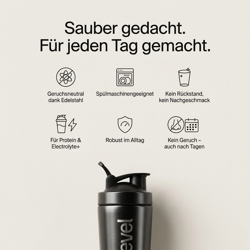 Edelstahlshaker - Spülmaschinengeeignet